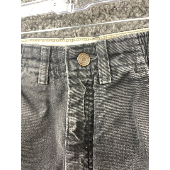 Vtg Lee Jeans Womens 6 Medium Charcoal Gray Relaxed-Fit Side Elastic Tapered Leg - Picture 7 of 16